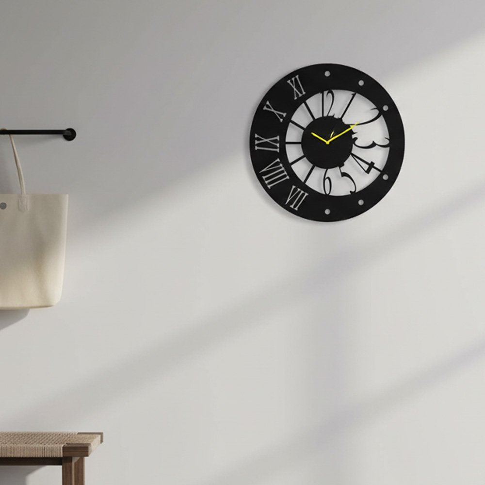 SteelNest Unique Roman Modern Numerals Wall Clock