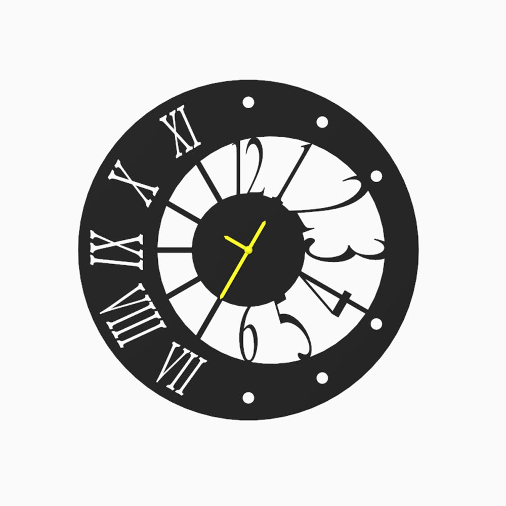 SteelNest Unique Roman Modern Numerals Wall Clock - Image 3