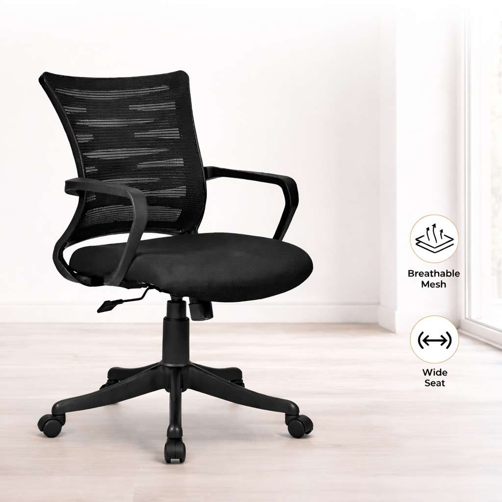 SteelNest Mesh Revolving Chair - Image 3